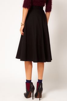 ASOS Collection Asos Midi Skirt in Ponti - Lyst