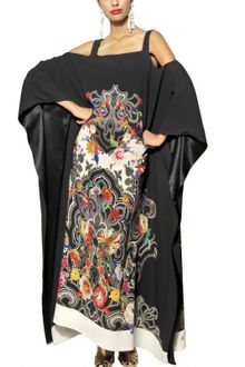 Etro Printed Viscose Cady Long Kaftan Dress - Lyst