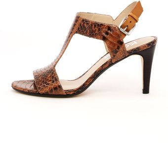 Kors By Michael Kors Xyla Snakeskin Sandal - Lyst
