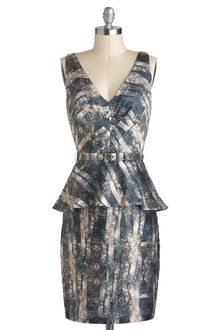 ModCloth Eau De Peplum Dress - Lyst