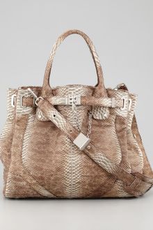 Rachel Zoe Zoe Deux Snakeembossed Tote Bag - Lyst