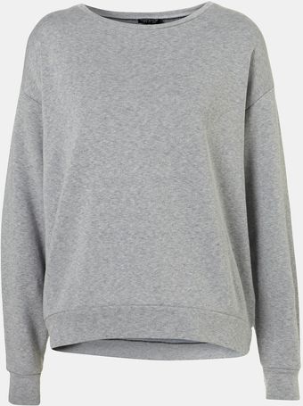 Topshop Slouchy Sweatshirt - Lyst