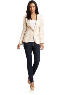 Torn Rebecca Cotton Linen Cheetah Blazer - Lyst