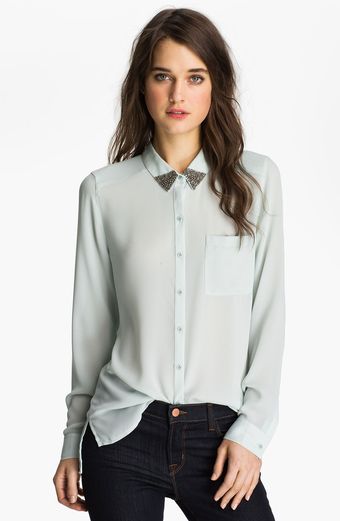 Trouvé Embellished Collar Shirt - Lyst