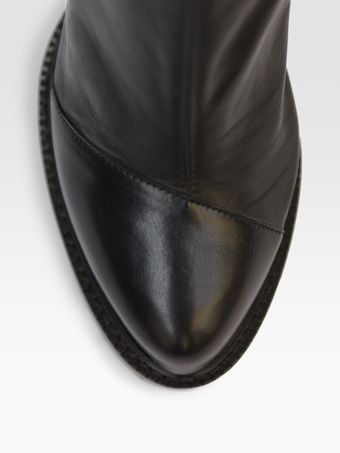 Ann Demeulemeester Leather Platform Ankle Boots - Lyst