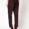 Asos Collection Asos Satin Peg Trousers with Front Pleat in Purple (burgundy) - Lyst