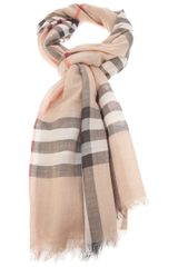 Burberry Checked Print Scarf