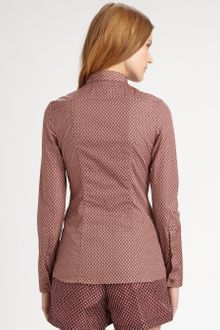 Burberry Prorsum Printed Poplin Shirt - Lyst