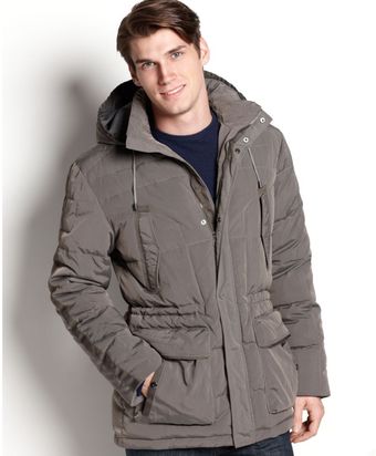 Calvin Klein Crinkle Padding Coat - Lyst