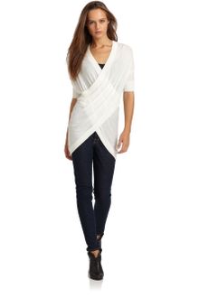 Cut 25 By Yigal Azrouel Wrap Sweater - Lyst
