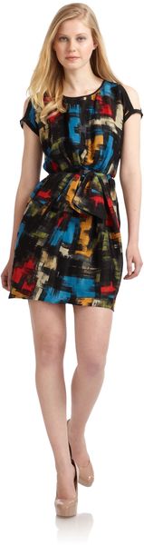 Cynthia Steffe Kassandra Linen Silk Dress - Lyst
