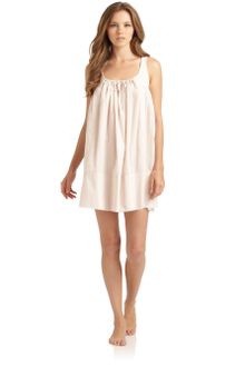 Donna Karan New York Cotton Batiste Short Sleeveless Nightgown - Lyst