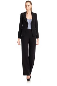 Giorgio Armani Silk Straightleg Pants - Lyst