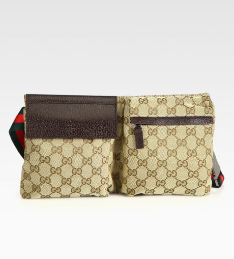 Gucci GG Canvas Belt Bag in Beige for Men | Lyst