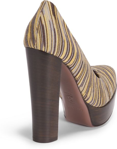 yellow and brown heels