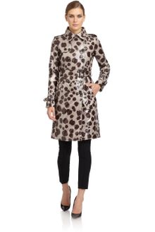 Moschino Cheap & Chic Leopardprint Trench Coat - Lyst