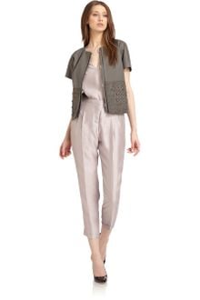Piazza Sempione Pleated Silk Pants - Lyst