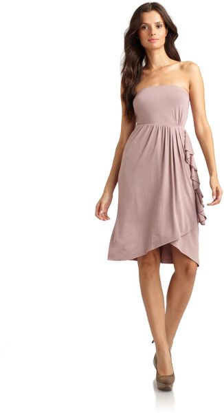 Rachel Pally Linnea Side Ruffle Dress - Lyst