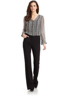 Robert Rodriguez Silk Chiffon Python Print Blouse - Lyst