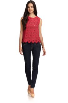Sam & Lavi Virginia Embroidered Tank Top - Lyst