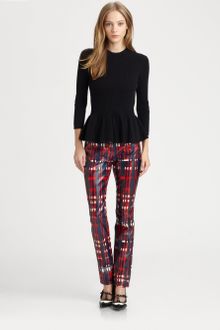 Tory Burch Leather Christina Pants - Lyst