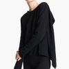 Vionnet Crepe Back Knit Top in Black - Lyst