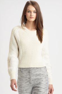 3.1 Phillip Lim Cropped Wool Blend Sweater - Lyst