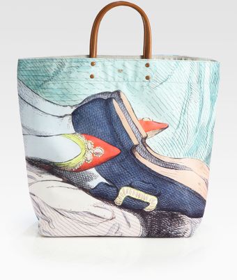 Anya Hindmarch Printed Canvas Tote - Lyst