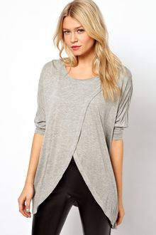 ASOS Collection Asos Top with Cross Front - Lyst