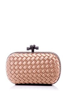 Bottega Veneta Satin Box Clutch Bag - Lyst