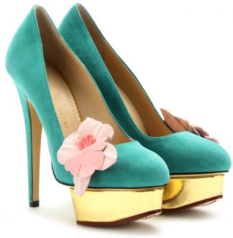 Charlotte Olympia Dolly Orchid Platform Pumps - Lyst
