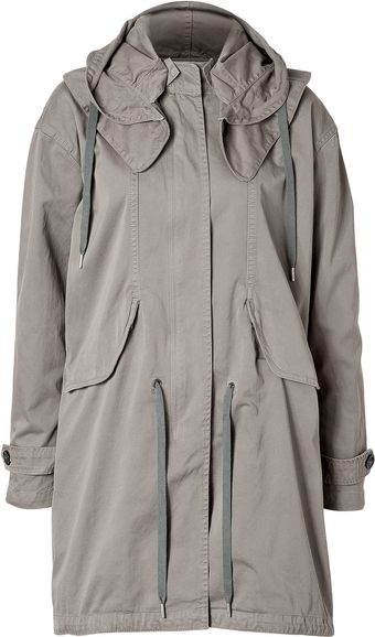 Closed Warm Grey Cotton Berwick Parka - Lyst
