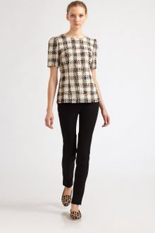 Dolce & Gabbana Tweed Check Top - Lyst