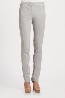 Donna Karan New York Seamed Cotton Pants - Lyst