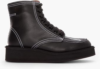 Givenchy Black Vegetabletanned Leather Botos - Lyst