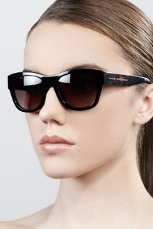 Marc By Marc Jacobs Widetemple Square Plastic Sunglasses - Lyst