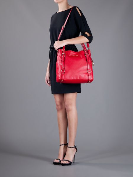 red tote bag michael kors