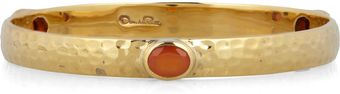 Oscar de la Renta Goldplated Carnelian Bangle - Lyst