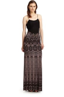 Roberto Cavalli Snake Print Maxi Skirt - Lyst