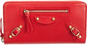 Balenciaga Classic Gold Continental - Lyst