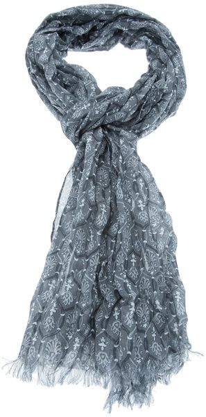 Dolce & Gabbana Patterned Scarf - Lyst