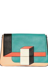 Fendi Big Mama Color Blocked Shoulder Bag