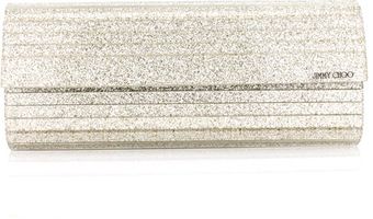 Jimmy Choo Champagne Glitter Sweetie Clutch - Lyst