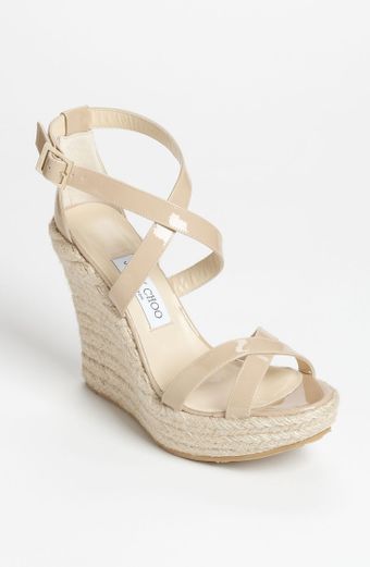 Jimmy Choo Porto Wedge Sandal - Lyst