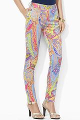 Lauren by Ralph Lauren Sateen Paisely Pants