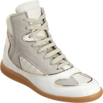 Maison Martin Margiela Metallic Trimmed High Top - Lyst