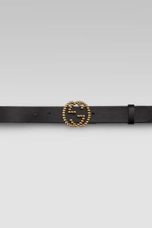 Gucci GG Buckle Leather Belt  - Lyst