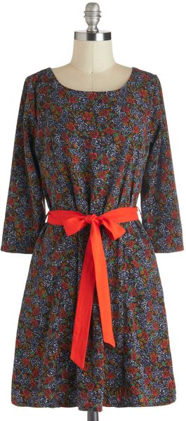 ModCloth Rosebush Comes To Shove Dress - Lyst