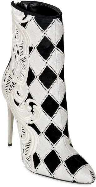 balmain white boots