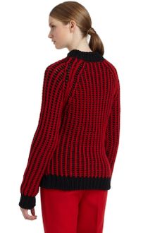 Costume National Chunky Wool Knit Sweater - Lyst